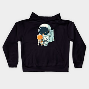 Astronaut with baby Kids Hoodie